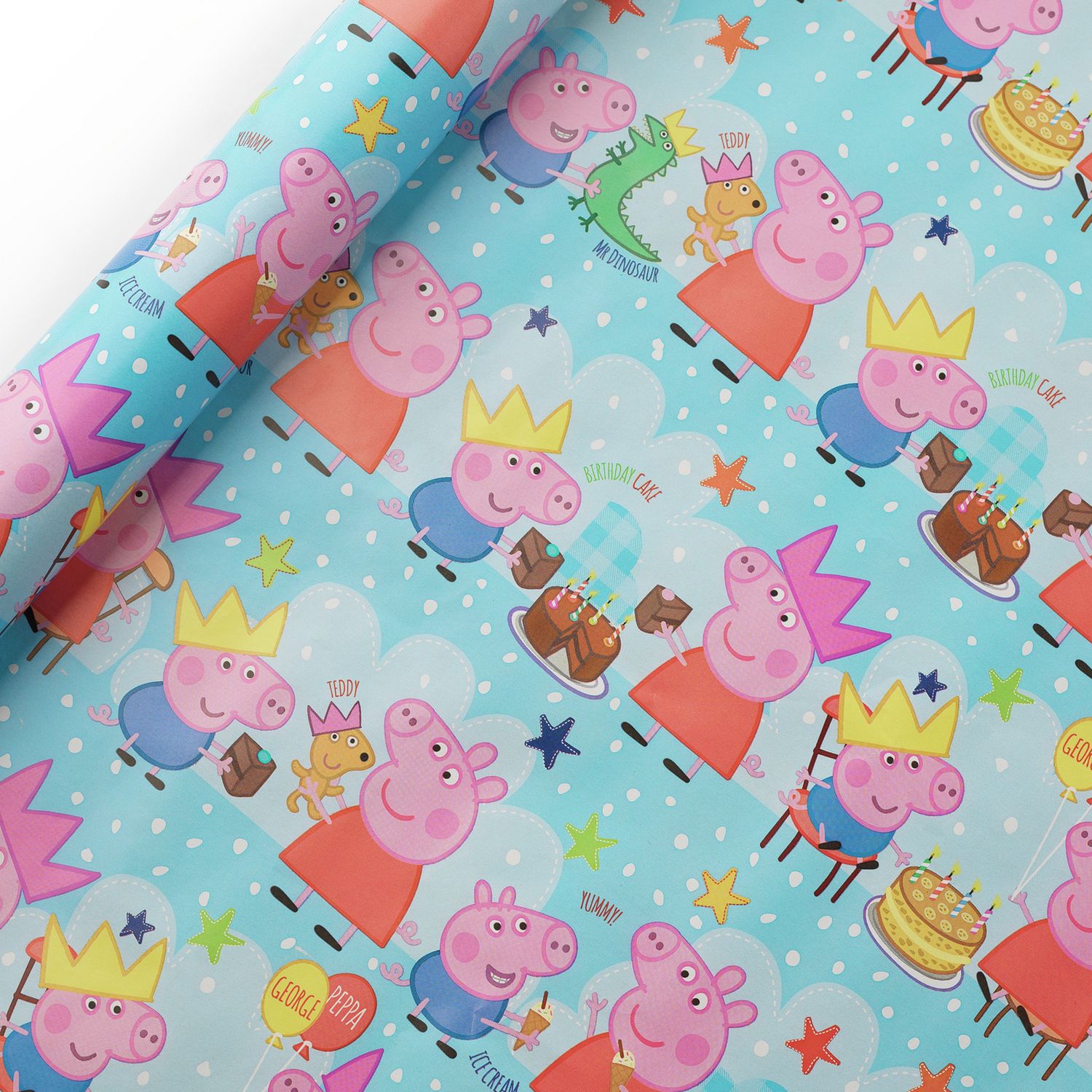 Peppa Pig wrapping paper set two rolls 6m each - British product