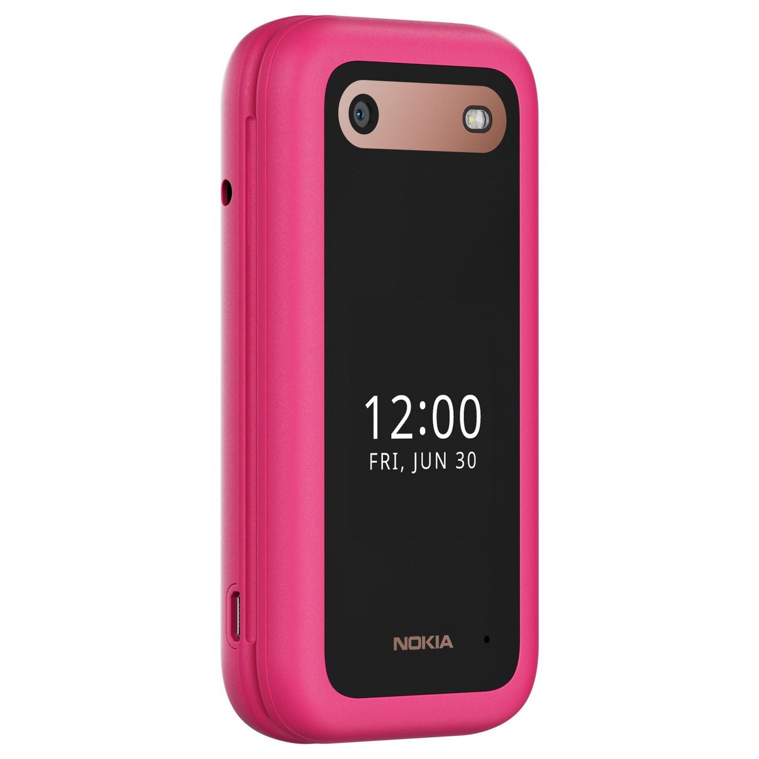 Nokia 2660 Flip pink mobile phone, imported from the UK