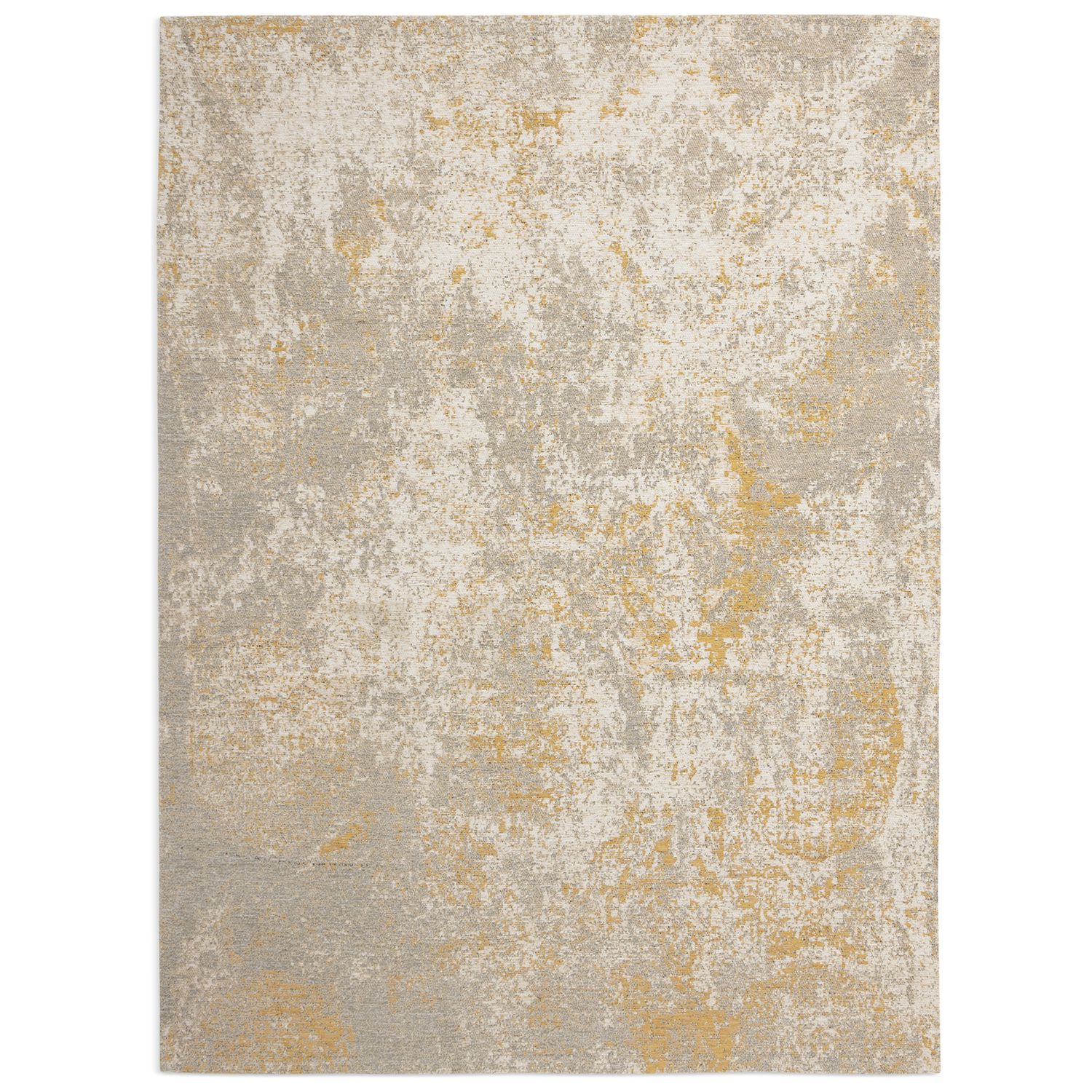 Habitat Distressed Abstract Gold  Rug - 160x230cm