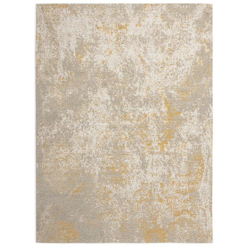 Habitat Distressed Abstract Gold  Rug - 160x230cm