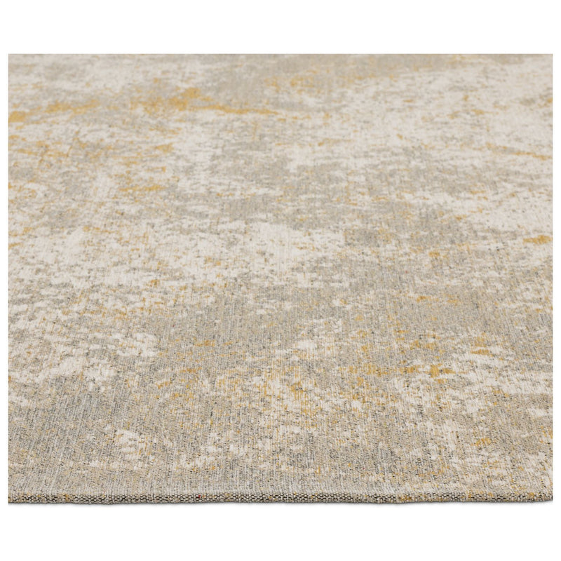 Habitat Distressed Abstract Gold  Rug - 160x230cm