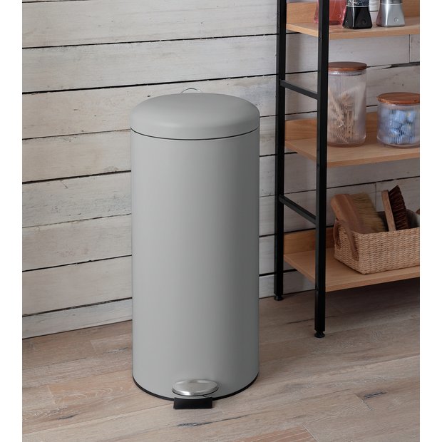 Habitat pedal bin matt grey 30 litre - British product