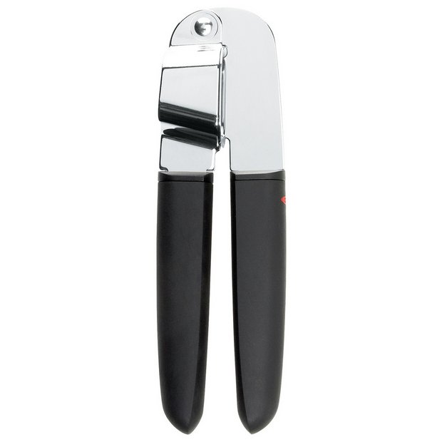 OXO Softworks garlic press black kitchen tool, imported from the UK