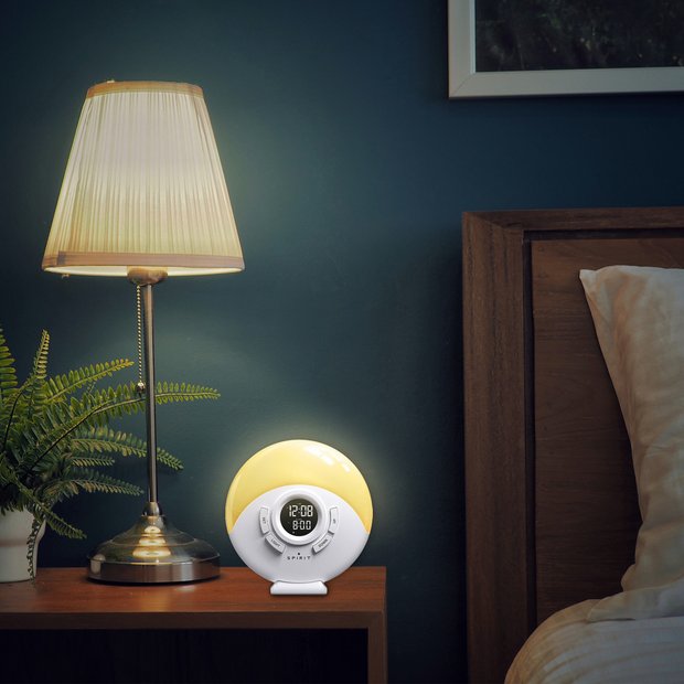 Spirit LED alarm clock white, imported from the UK