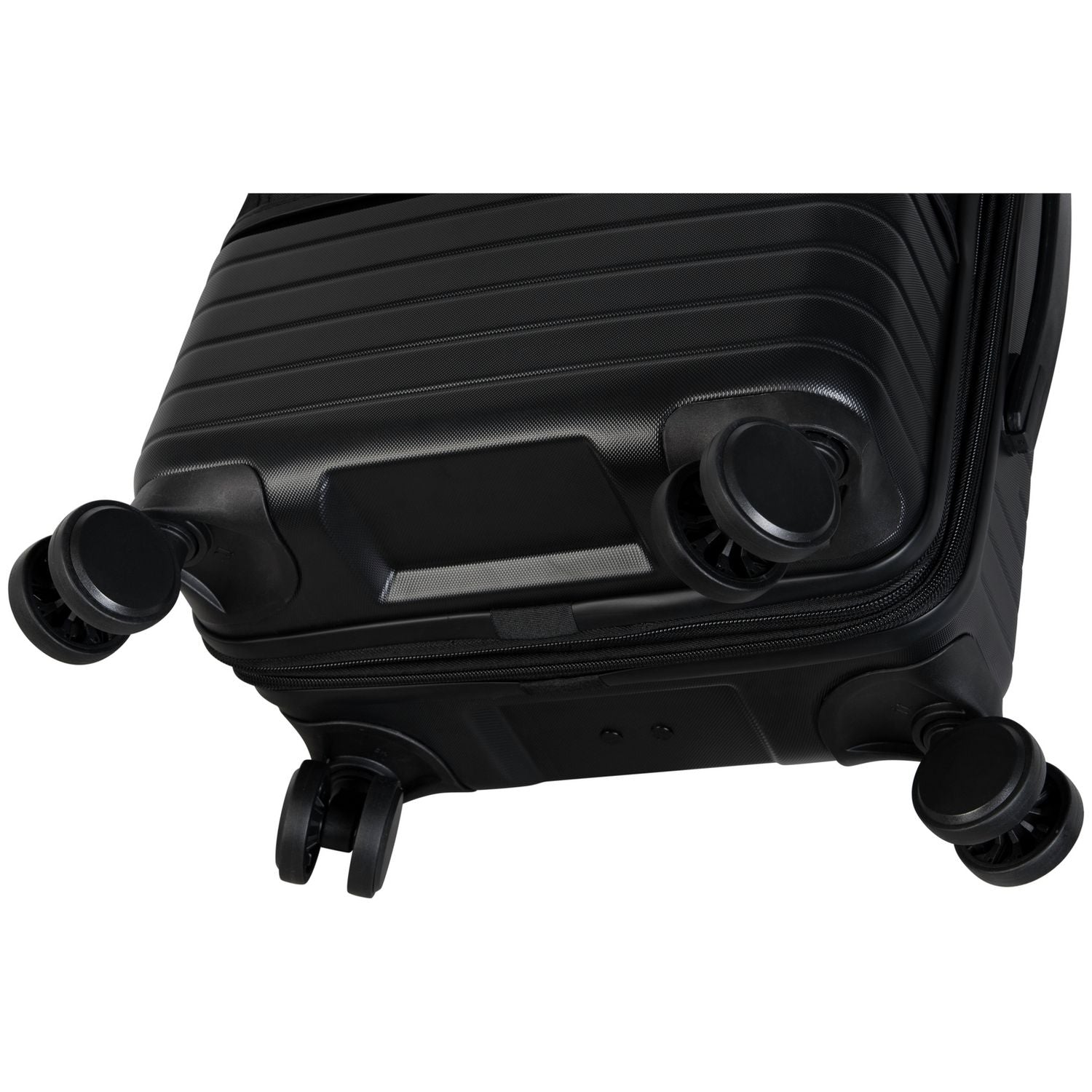 it Luggage hard expandable cabin suitcase black, UK version