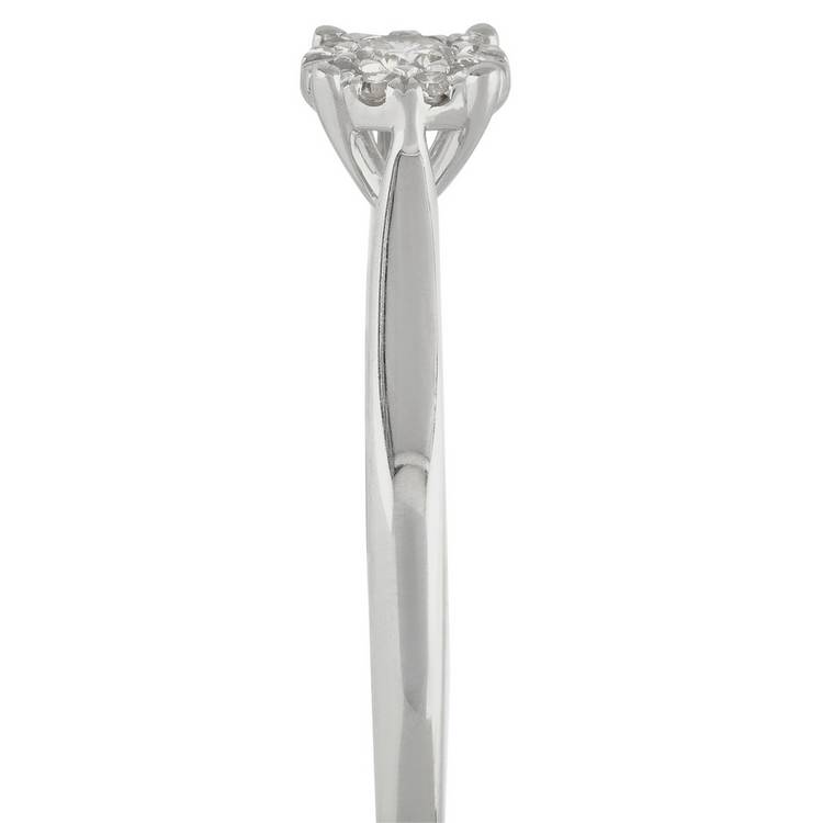 Revere engagement ring 0.15ct diamond cluster (British brand)
