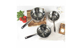 Salter 3 piece stainless steel pan set - British product