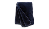 Habitat faux fur throw navy 125x150cm, imported from the UK