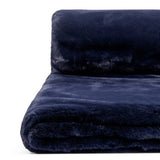 Habitat faux fur throw navy 125x150cm, imported from the UK