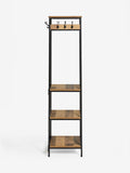 Bronx Black coat stand 180cm tall - British product