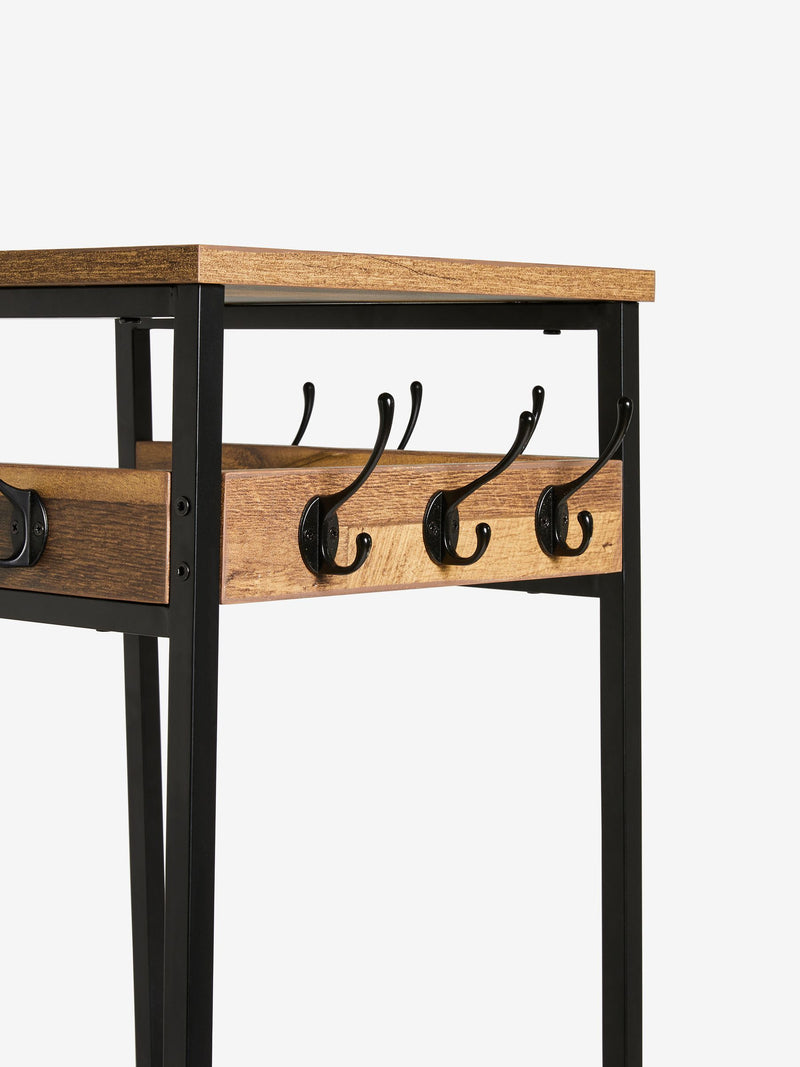 Bronx Black coat stand 180cm tall - British product