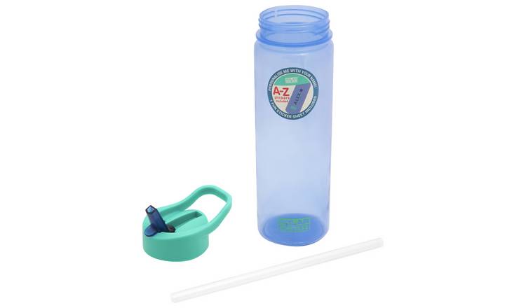 Teal sipper water bottle 600ml, UK version
