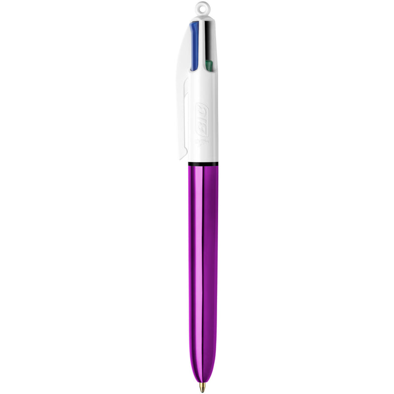 BIC 4 Colours Metallic Shine ballpoint pen Pack of 1 - British product
