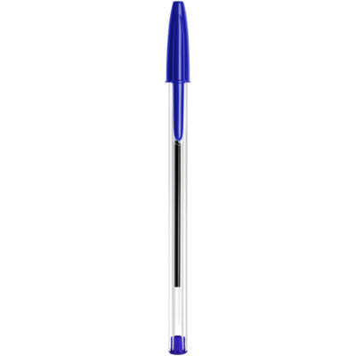 Bic ballpoint pens blue medium box of 10 - British product