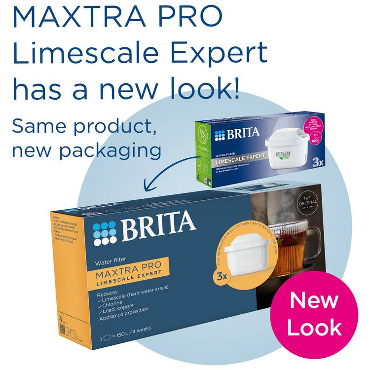 BRITA MAXTRA PRO Limescale Expert water filter cartridges 3-pack - British product