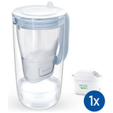 BRITA glass water filter jug light blue 2.5L (British brand)