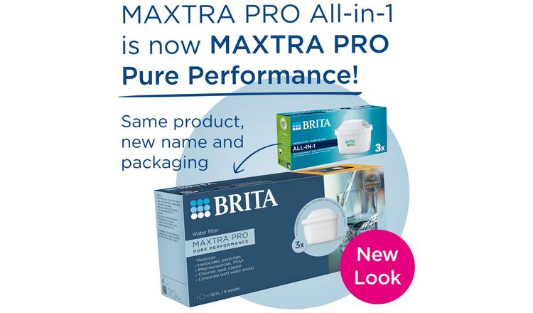 BRITA MAXTRA PRO water filter cartridge 3 pack (British brand)