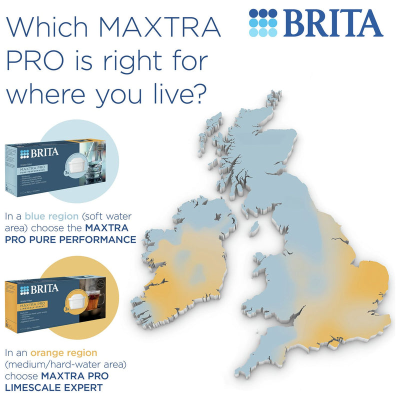 BRITA MAXTRA PRO water filter cartridge 3 pack (British brand)