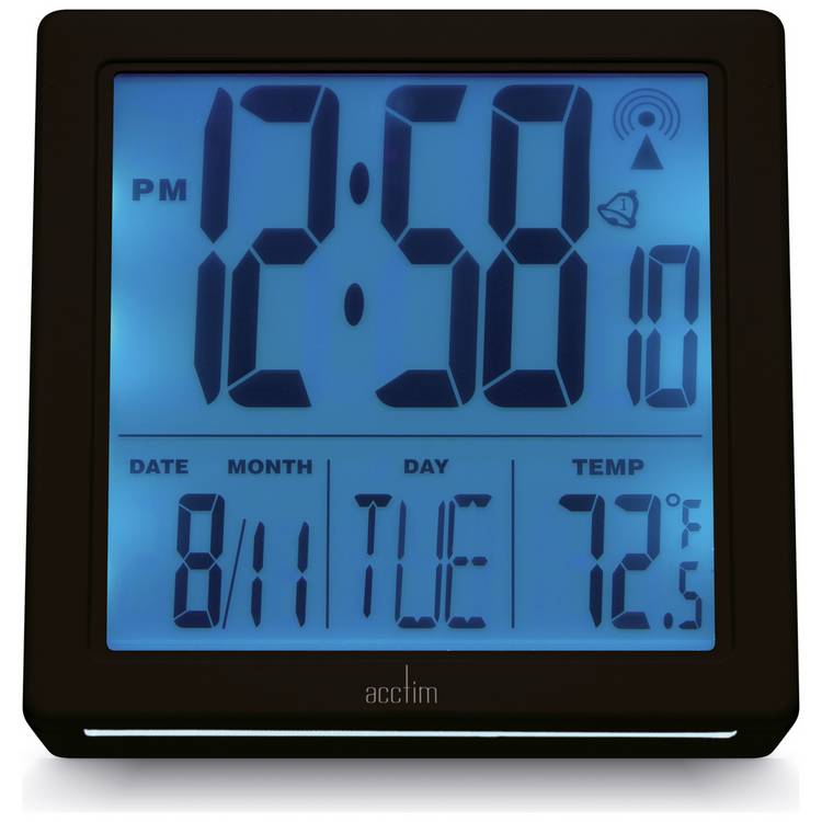 Acctim Varsity radio controlled alarm clock, UK version