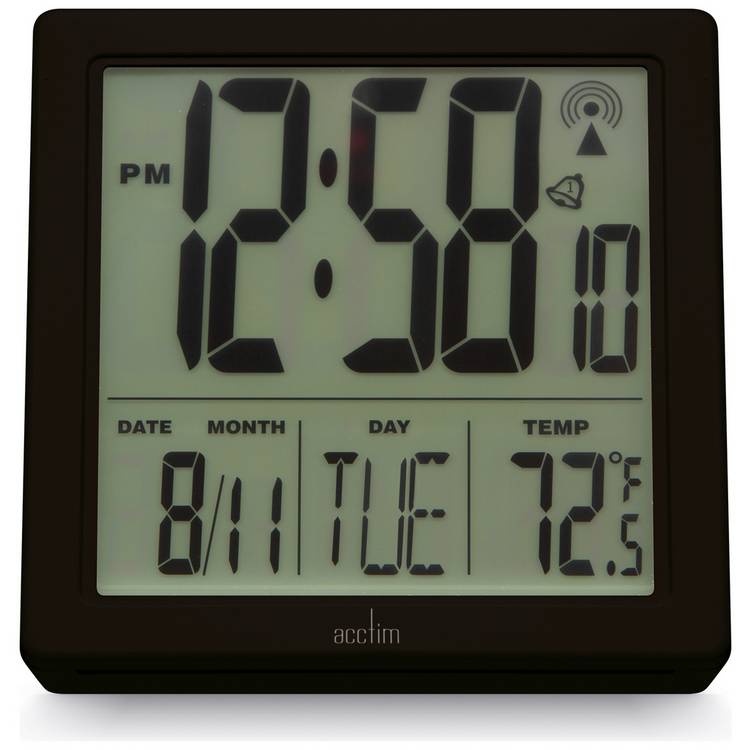Acctim Varsity radio controlled alarm clock, UK version