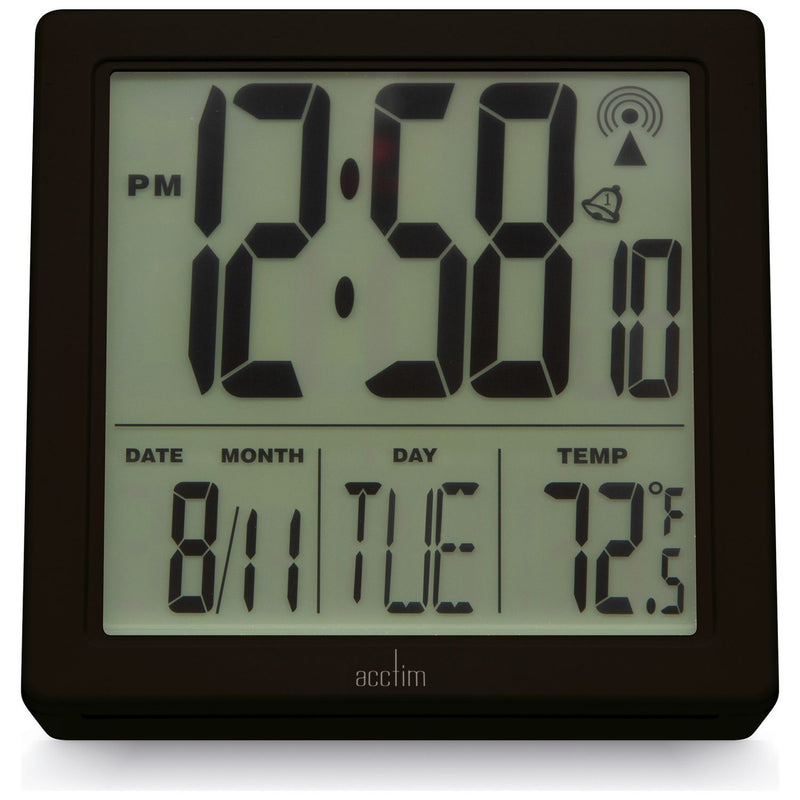 Acctim Varsity radio controlled alarm clock, UK version