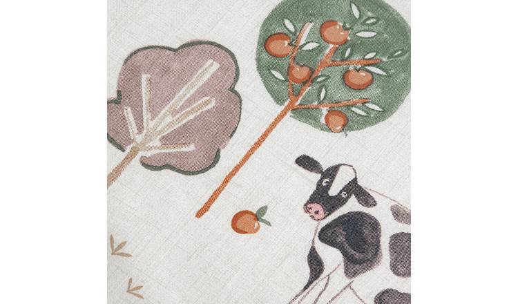 Habitat cotton toddler bedding set with farm scene (British brand)