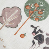 Habitat cotton toddler bedding set with farm scene (British brand)