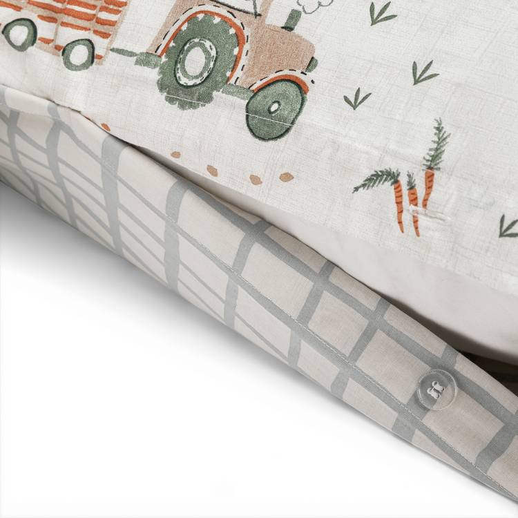 Habitat cotton toddler bedding set with farm scene (British brand)