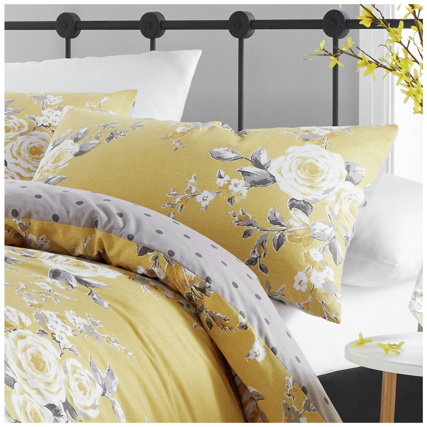 Catherine Lansfield bedding set Canterbury Ochre single, imported from the UK