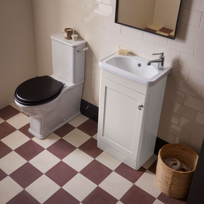 Tavistock Ashby cloakroom vanity unit white 46.4 cm, imported from the UK