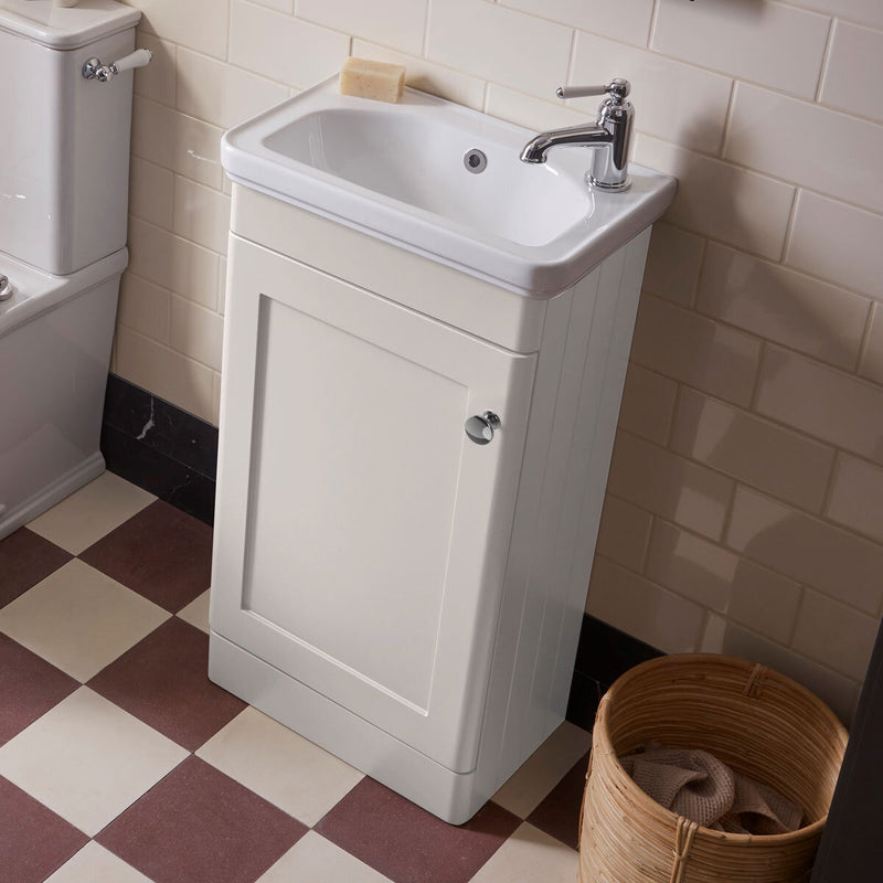 Tavistock Ashby cloakroom vanity unit white 46.4 cm, imported from the UK