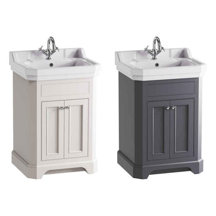 Tavistock Abbot 61cm floor mounted vanity unit in painted finish, imported from the UK