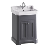 Tavistock Abbot 61cm floor-mounted vanity unit dark grey, UK version
