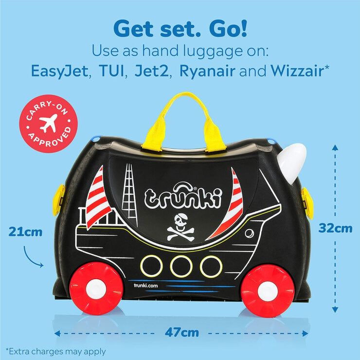 Trunki ride-on suitcase Pedro the Pirate Ship 18L - British product