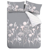 Catherine Lansfield Meadowsweet Grey double bedding set, UK version