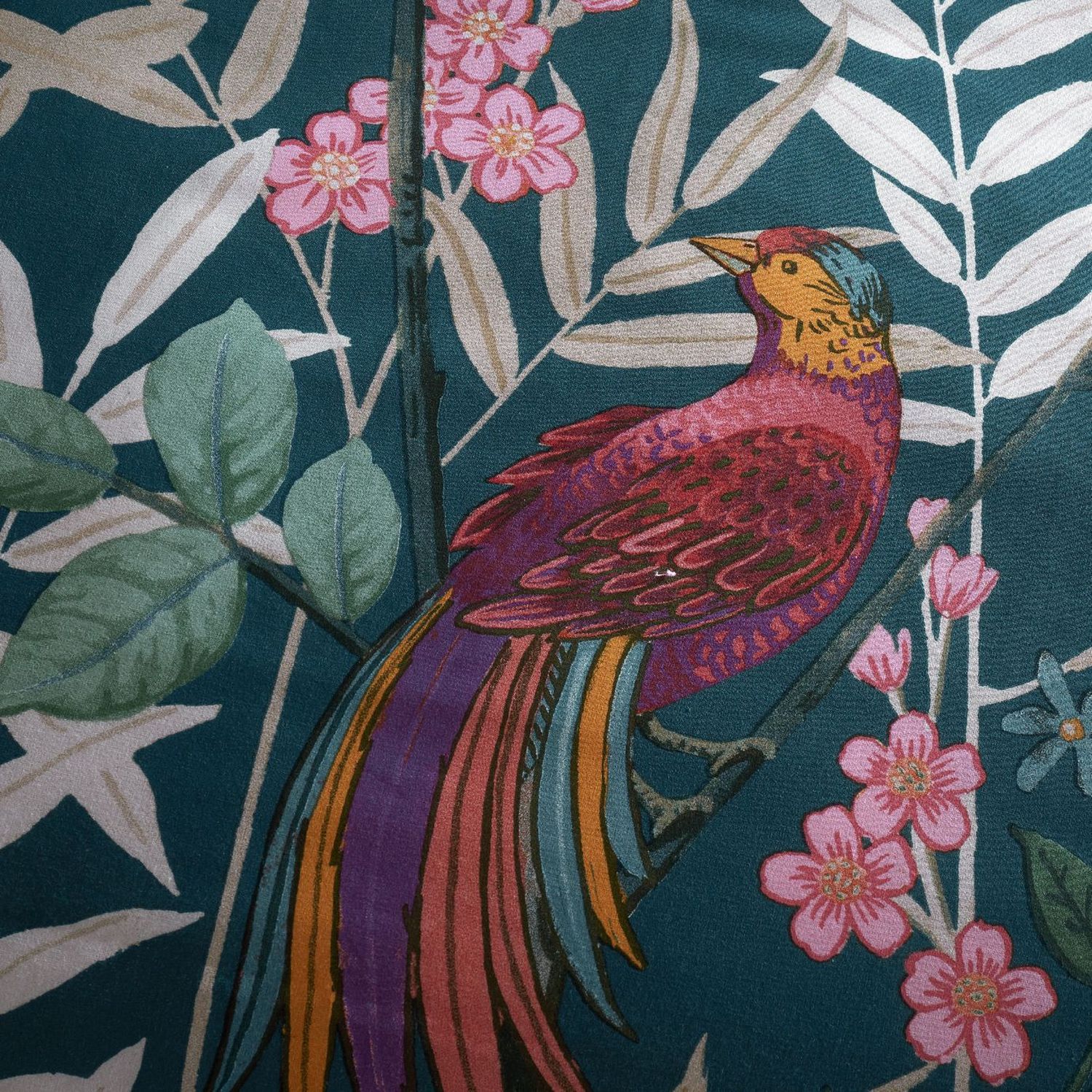 Catherine Lansfield bedding set tropical birds green single (British brand)