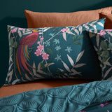 Catherine Lansfield bedding set tropical birds green single (British brand)