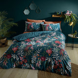 Catherine Lansfield Tropical Birds Green Bedding Set - King