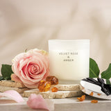 Habitat Velvet Rose & Amber candle with lid, UK version