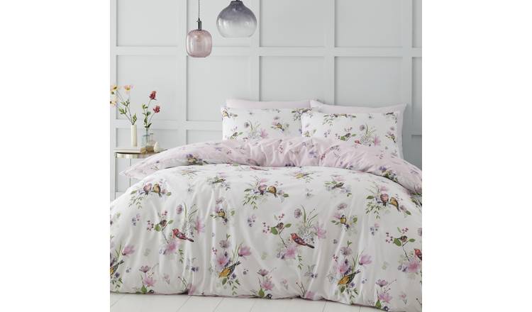 Catherine Lansfield Songbird Pink Bedding Set - Single