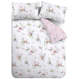 Catherine Lansfield Songbird Pink bedding set single, imported from the UK
