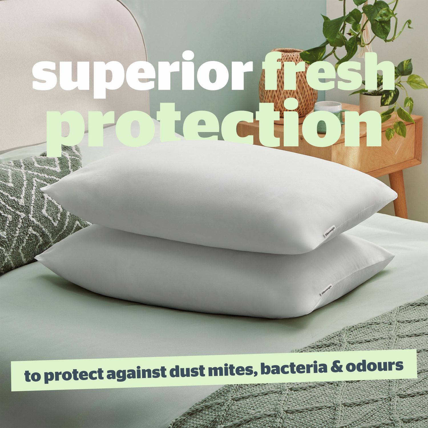 Silentnight anti-allergy pillow 2-pack, UK version