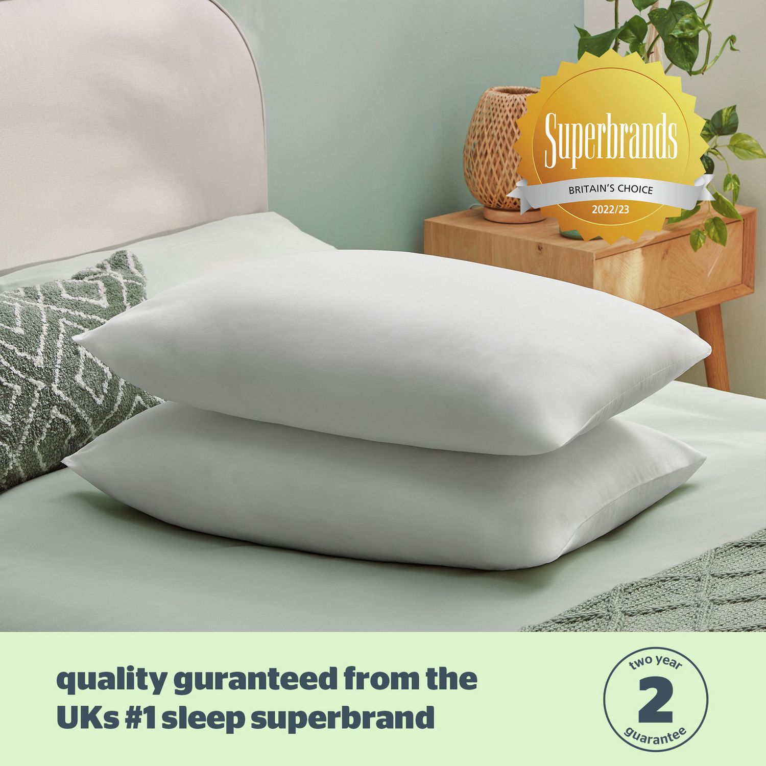 Silentnight anti-allergy pillow 2-pack, UK version