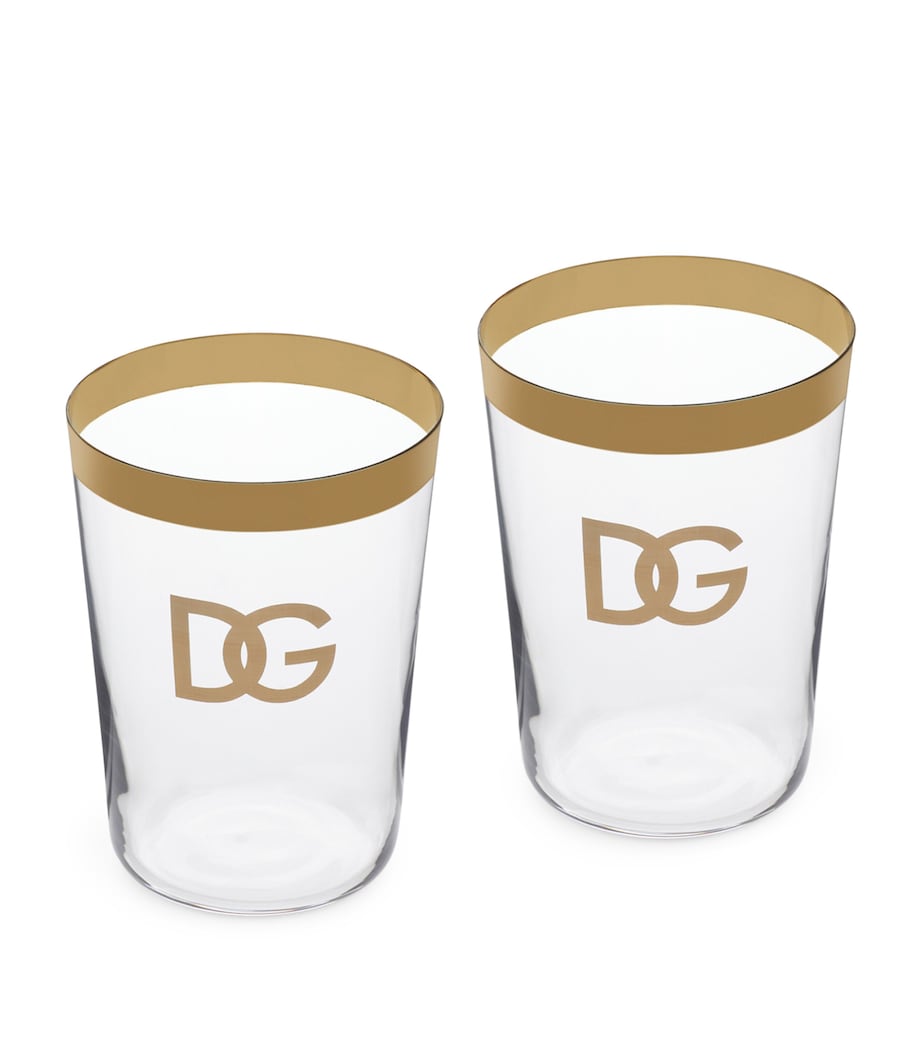 Dolce&Gabbana DG Logo cocktail glasses set of 2 - British product
