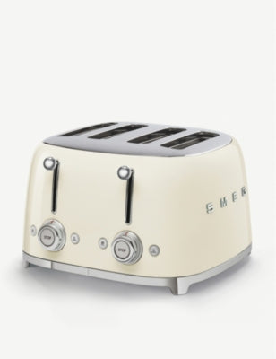 Smeg four-slice stainless-steel toaster, imported from the UK