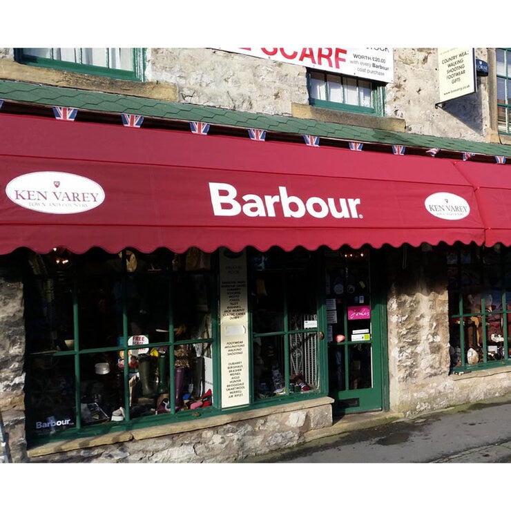 Olympus Dutch canopy with signage 3.5m wide - British product