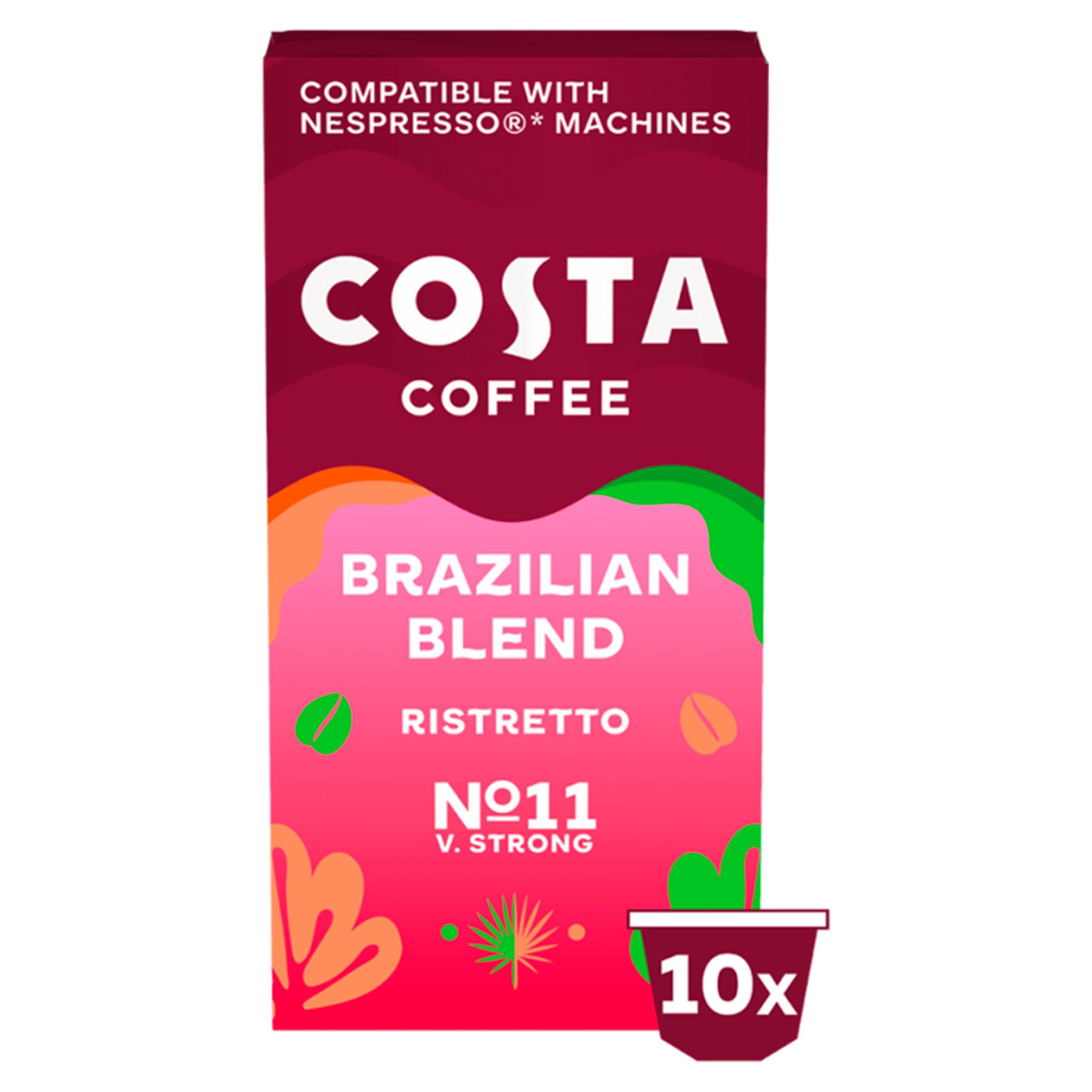 Costa Coffee Dark & Intense Brazilian Blend 10x5.7g GOODS Sainsburys   