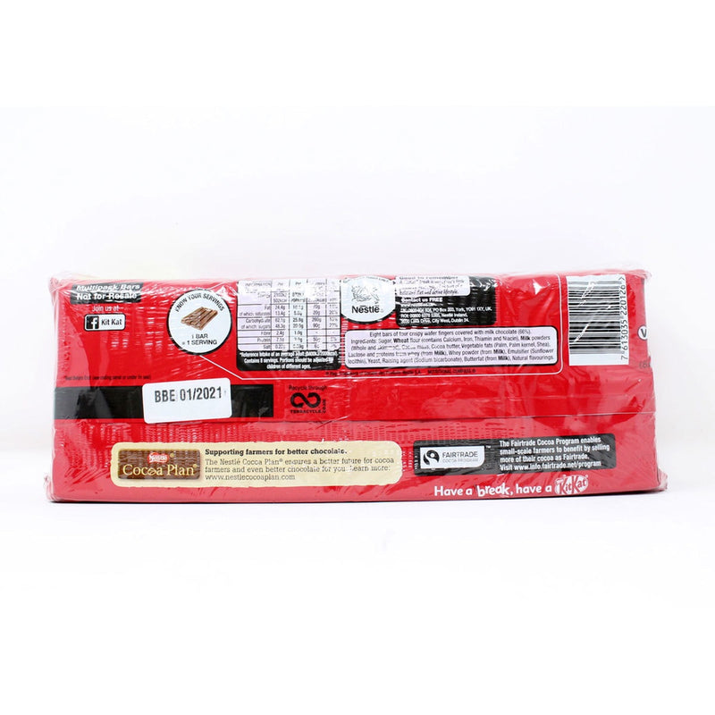 Nestle KitKat 4 finger milk chocolate biscuit bar 3 x 8 pack, imported from the UK