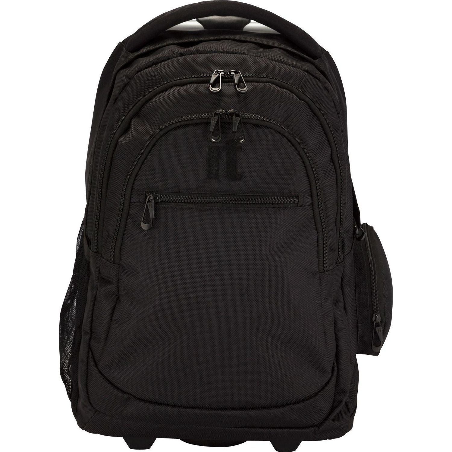 it Luggage 28L black backpack with wheels, imported from the UK
