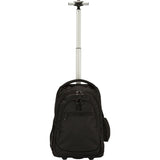 it Luggage 28L black backpack with wheels, imported from the UK